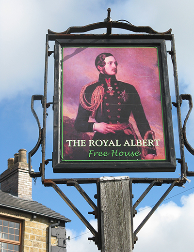 Royal Albert pub sign.  by Dave Pickersgill. Published on 